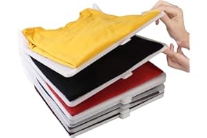 KOARBI Organisateur Tee Shirt, Rangement de vêtements, Placard, armoires. Résistant, Recyclable. Anti-humidité, Anti-Rides. Organiseur t-Shirts, Chemise, commodes, étagères, Placard. 10 Pack
