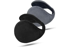 WNXBFO 2 Pcs Ear Muffs, Ear Muffs Men Women, Warm Earmuffs Plush Outdoor Soft Earmuffs Ear Warmer Winter, Adjustable Fleece Ear Warmer in Indoor Outdoors Activities for Unisex