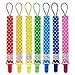 Blulu Dummy Clip Holder Rainbow Color, 7 Pack