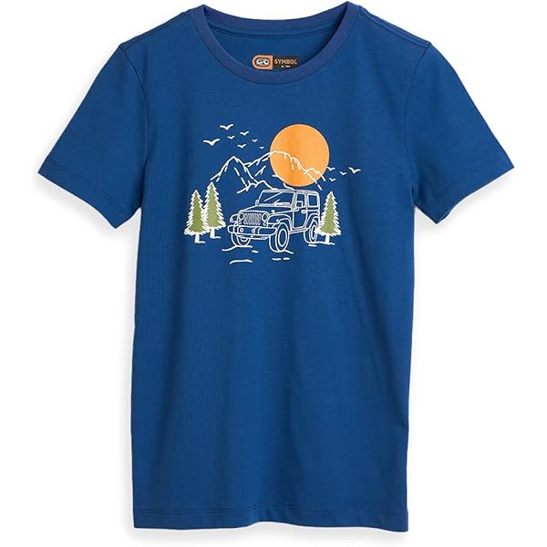 Gucci Kids Web Print T-Shirt (Little Kids/Big Kids) Blue/Green 6
