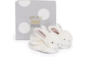 Doudou et Compagnie DC1310 Lapin Bonbon kapcie domowe, biały - biały - 0-6 Miesi?ce