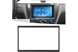Qiilu Universal 2 Din 7in PST Thick Fascia, PST Thick Fascia Car Fascia Dash Mount DVD Navigation Audio Frame for 178x102mm