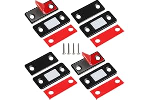 Magnetschnäpper Magnete für Schranktüren Jiayi 4 Stück Ultra Dünn Türmagnete Selbstklebend für Möbel Schrankmagnete Stark Schrank Magnete Magnetverschluss Schubladen Magnet Türschließer Möbelmagnete