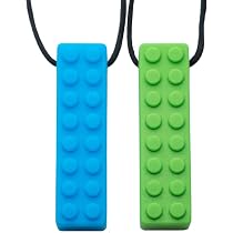 3 Pezzi Collana Masticabile Sensoriale In Silicone, Ciondolo Morbido Per Autismo E ADHD, Giocattolo Antistress Per Bambini E Adulti, Sicura