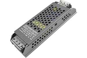 NUOVA GERMANY Alimentatore Professionale 5A DC 24V Striscia Led Trasformatore Ampere Stabilizzato AC110/220V Ultra sottile (24V, 120W)