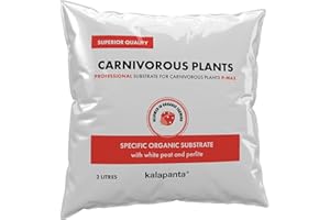 Kalapanta - Ziemia doniczkowa dla roślin mięsożernych: Drosera, Sarracenia, Nephenthes. Profesjonalna jakość. Organiczny, 2 litry.