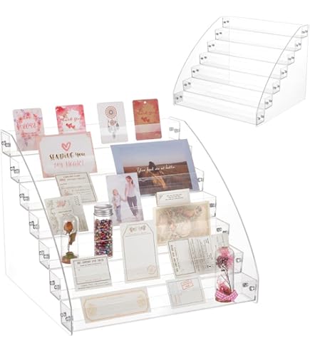 Présentoir Acrylique Transparent à 5 Niveaux, 29,5 X 28,5 X 25 Cm, Pour