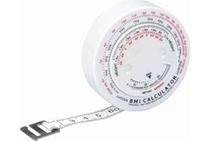 Haosie Tape Measure Body, BMI Body Tape Measure, 150 cm Retractable Body Fat Measuring Tool for Waist Circumference Body Mass Index Measurement with Bmi Calculator