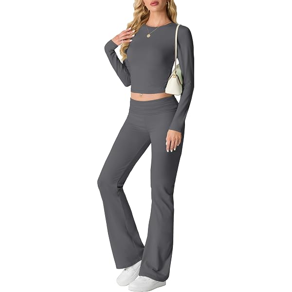 Bahob Set di abbigliamento sportivo da donna, 2 pezzi, tuta con cappuccio, top corto e pantaloni da jogging, leggings per yoga, palestra, abbigliamento sportivo, set da XS a XL, WCTS-103-E, XXL