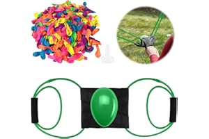 Darryy Wasserbomben Schleuder 3 Personen, 1x Wasserballon Werfers mit 200x Wasser Ballons, Wasserbombenwerfer set Für Kinder Und Erwachsene,Outdoor Spiele, Beach Party, Familienspiel(Grün)