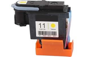 KENANLAN Cabezal de impresión para impresora, color amarillo, duradero, ABS, no destiñe, inoxidable, cabezal de impresión Designjet 100 110 111 500 510 800 813