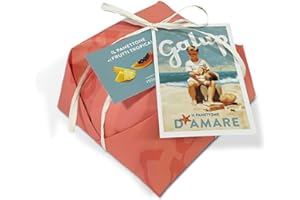 Galup Panettone Artigianale, con Mix di Frutti Tropicali, a Lievitazione Naturale, senza uvetta e canditi, Guarnito con Granella di Zucchero e Mandorle - 750g