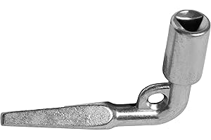 HEAVYTOOL Clé triangulaire 8mm (mandrin coudé) (1 pièce) Clé à mandrin Clé pour bâtiments neufs Clé d'architecte (5-10mm conique) Trou triangulaire