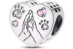 IDELUSH Charms Abalorios de Plata de Ley 925 para Pulsera o Collar Europeo, Compatible con Pandora, Colgante de Joyería con Circonita Cúbica, Regalo para Mujer, Niña, Madre