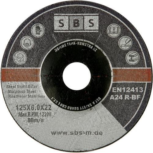 15 Stück SBS Schruppscheiben Schleifmoppteller 125 x 6,0 mm