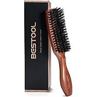 BESTOOL Spazzola per capelli, setole di cinghiale per uomo e donna, per districare e styling, spazzola con setole naturali pe