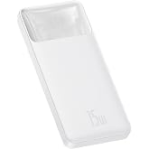 Baseus Bipow Overseas Edition Dijital Ekranlı 15W 10.000 mAh Powerbank Beyaz