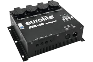 Eurolite 70064224 ESX-4R DMX RDM - Distribuidor de potencia