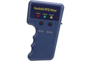 MENDUNER RFID Reader Writer, Handheld 125Khz Card Copier Writer Proximity Card Duplicator Cloner with 5pcs T5577 Key Fob and 5pcs T5577 Cards