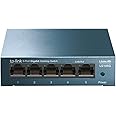 TP-Link LS105G 5 Port Gigabit Network Switch, Metal Case, Energy-Saving, Plug & Play, Ethernet Switch, Ethernet Splitter, Desktop or Wall Mount, Silent Operation, Support QoS