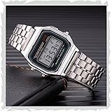 Acnos® Premium Brand Digital 4 Colours Square Dial Unisex Wrist Watch for Men Women Pack of 1 (WR): 