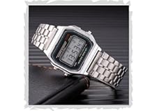 Acnos Brand Digital 4 Colours Vintage Square Dial Unisex Wrist Watch for Men Women Pack of 1 (WR)