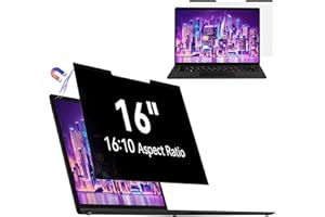 ‎MAMOL Mamol Magnetischer sichtschutz für 16 Zoll Laptop 16:10, Abnehmbarer Sichtschutzfolie, Anti Blaulicht Blendschutz Blickschutz folie Displayschutz für Lenovo Hp Dell Acer Asus Thinkpad Envy Xps