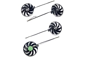 NUHFUFA Replacement New A Pair of Cooling Fan for ASUS RTX 2060s/2070/2080/2080s DUAL EVO Snow Leopard Gaming Pc Graphics Card