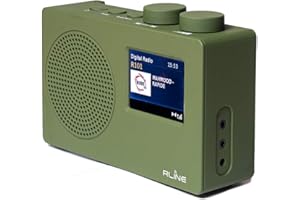 RLINE Soundab One BT, Radio DAB Portatile, DAB+, Bluetooth, Display a colori - Green