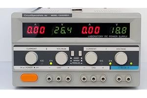 CIRCUIT SPECIALISTS DC Linear Bench Power Supply Variable Output 0-60V 0-5A (0-10A 0-30V) 5V Fixed