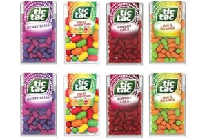 BBL BADA BUSINESS LIMITED Tic Tacs Mints Sweets | Travel Essentials, Party Bag Fillers, On the Go Refreshment | Pack Of 8 (Mix)