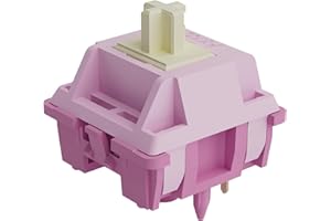 Akko V3 Pro Switch für Mechanische Tastatur, Taktile Switches, 5 Pin 30-55gf, RGB LED-Slot, Transparente Abdeckung, MX Tastenschalter für Gaming Keyboard/DIY Kit (45 Stück, Cremeviolett)