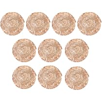 JOINPAYA 8 Stück Mini-Strohhüte Für Puppen – Beige Stoffhüte 5,7x5,7 Cm, Puppenhaus-Dekoration & Haarschmuck