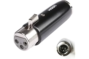 HICON Adapter XLR 3-pol female Buchse auf Mini-XLR 3-pol Stecker | HI-X3MX3-FM