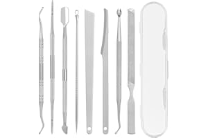 LOPHE Set de Herramientas para Pedicura, 8 Piezas Kit de Eliminación de Uñas Encarnadas, Cuchillos de Pedicura Profesionales, Acero Inoxidable Kit de Herramientas de Pedicura