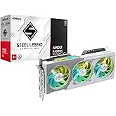 ASRock AMD Radeon RX 9060 XT Steel Legend 8GB OC 8GB ARGB Ekran Kartı - 8GB GDDR6, 128-bit, AMD RDNA 4, 1x HDMI, 2x DisplayPo