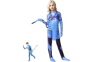 DONY Costume da Avatar Bambini Ragazzo Ragazza,Gioco di Cartoni Animati Cosplay Carnevale Mostro Tuta,Costume di Halloween Festa di Compleanno Festa dei bambini Natale Costume Ragazzo Ragazza,