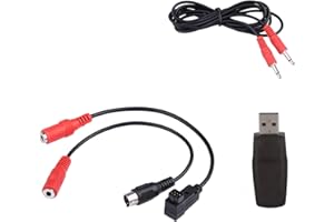 PHEFOP 22 in 1 RC Simulator Cable, RC Airplane USB Simulator avec Câbles, Prenant en Le Simulateur USB Real G7 G6 G5, Mise à Niveau en Ligne Disponible, 4 Commutateurs de