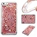 Produktbild [iPhone 6S Plus] / [iPhone 6 Plus] Handy Hülle, Docrax Handyhülle Glitzer Flüssig Silikon Stoßfest Kratzfest Schutzhülle Bumper Case für Apple iPhone 6SPlus / iPhone 6Plus (5,5 Zoll) - DOYBO41403 Rosa Gold #5