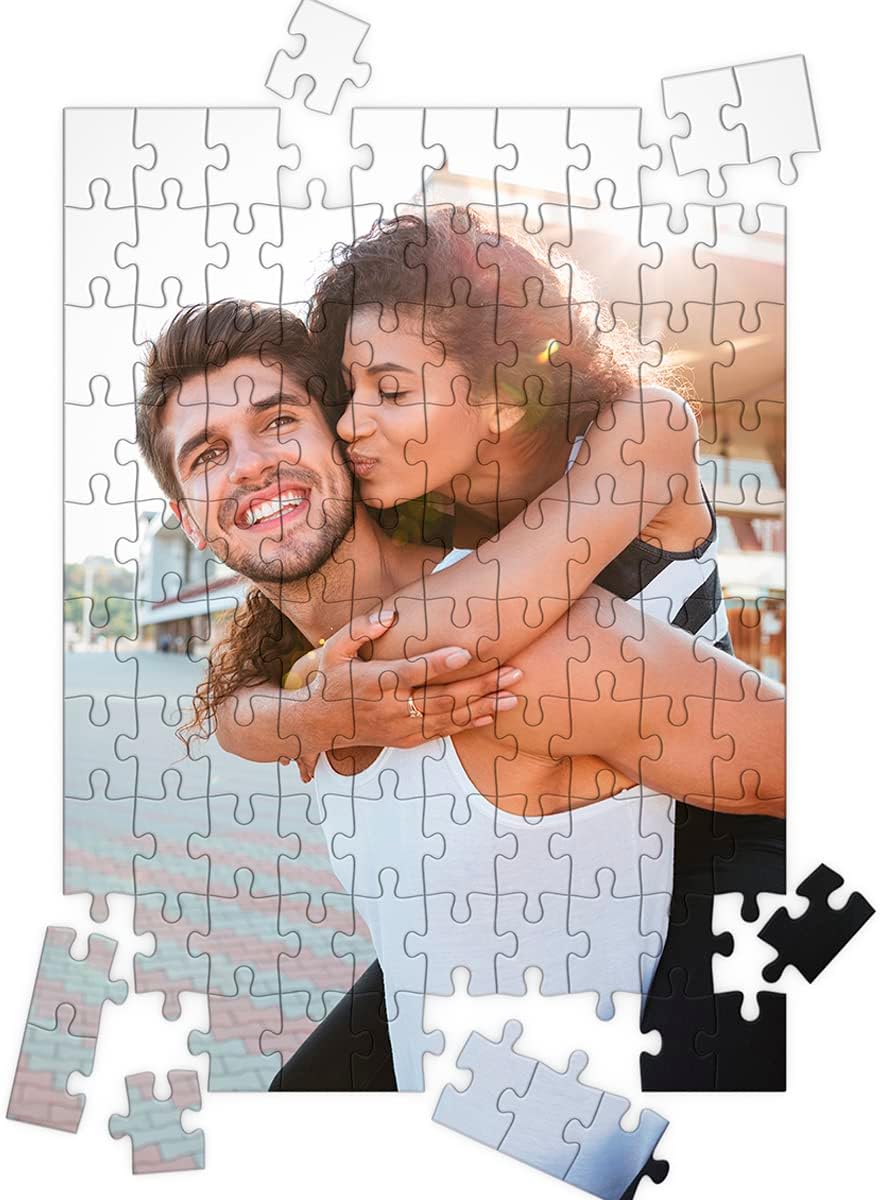 Puzzle Personalizado con Foto y Texto Regalo Original Tamaño a Elegir (100 Piezas)