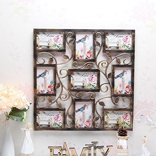 Sunfire Brozer Photo Picture Frame Multi Aperture Photo Hollow Square - 58x58x2cm