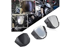 Midimttop compatible with CB650R CB1000R CB 650R CB1 000R CB 650 R CB 1000 R Accessori 2018 2019 2020 moto parabrezza parabrezza schermo anteriore accessori deflettore vento (Argento)