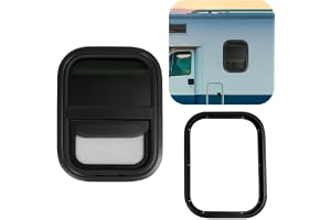 HUOMMGS Husbilsfönster 300 x 400 mm skjutfönster härdat glas camperfönster uppgradering husbil fönster med insektsnät moderna husvagnsfönster RV utställningsfönster för husvagnar