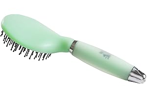 HIPPO TONIC Hippo 700058 Tonic Brosse à crinière en Gel, Mixte, 700058, Vert Fluorescent, 23 x 10 cm