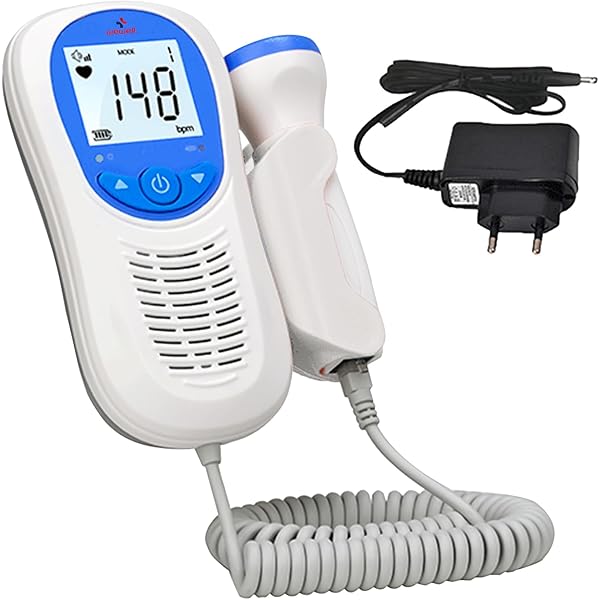 Heartbeat Monitor Device To Hear Baby Heartbeat Woman Use Doppler