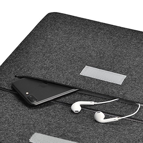 dodocool 13 3 Zoll Filz Sleeve H  lle Ultrabook Laptop Tasche f  r 13  Macbook Air  Pro Retina 12 9 Zoll iPad Pro Dunkel Grau