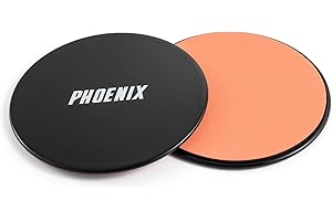 ‎PHOENIX FITNESS Phoenix Fitness RY1544 Core Exercise Sliders, doppelseitige Gleitscheiben – Bauch-Gleiter für Core Fitness zu Hause und im Fitnessstudio – Slider für harte Böden und Teppiche