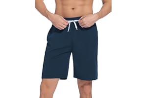 ACHTELEPHS Lange Badehose Herren Badeshorts Schnelltrocknende Boardshorts mit Mesh & Verstellbarem Tunnelzug