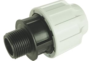 SOMATHERM FOR YOU SOMATHERM PER VOI - dritto accoppiamento maschio di plastica PE tubo D32 - M26 / 34 - bloccaggio esterno