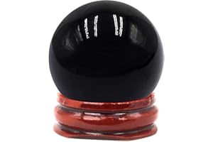 FENGSHUISALE Feng Shui 40 mm bunte Kristallkugel asiatische seltene natürliche Zauberperlen Heilkugel Quarz Fotografie Kugeln W3815 schwarz